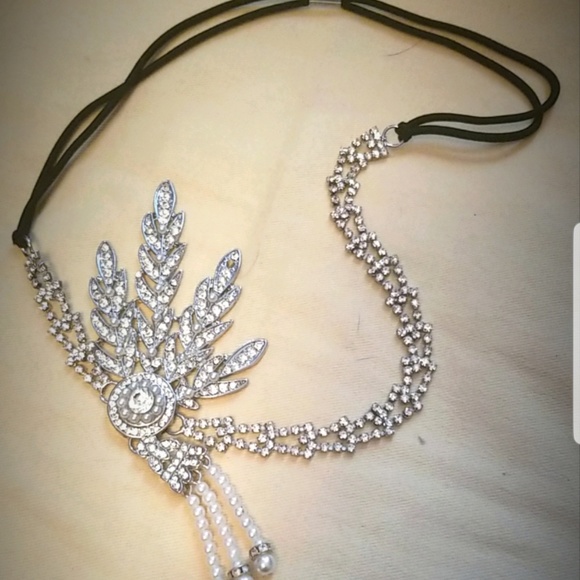 1920s Women's Black Sequin dress XL**UNIQUE ** - Picture 3 of 8